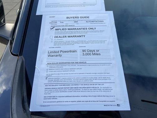 Mosaic Black Metallic 2025 Chevrolet Trax LT