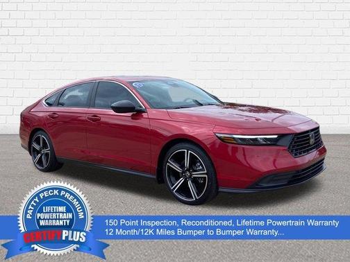 Red 2023 Honda Accord Hybrid Sport