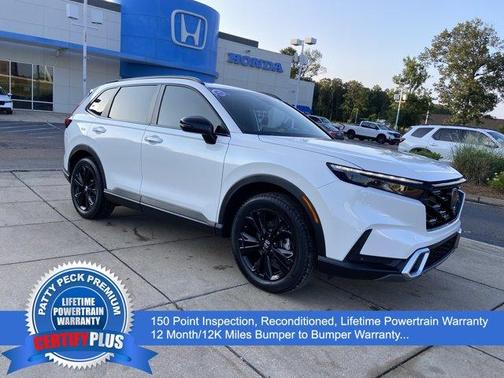 Platinum White Pearl 2026 Honda CR-V Hybrid Sport Touring