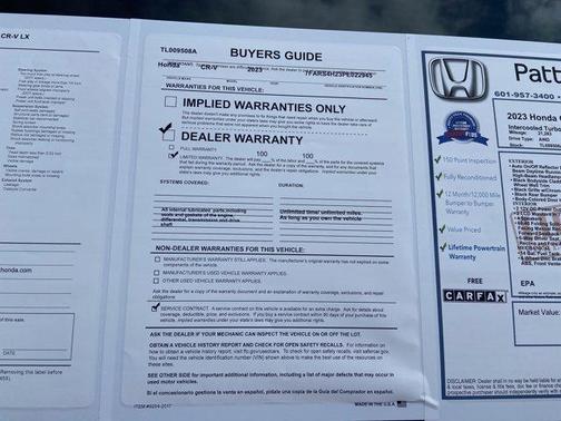 Radiant Red Metallic 2023 Honda CR-V LX