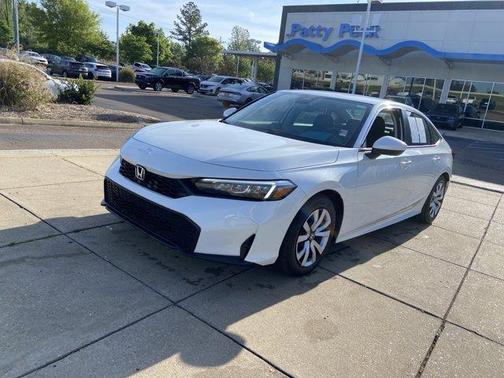 Platinum White Pearl 2025 Honda Civic LX