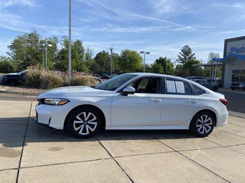 Platinum White Pearl 2025 Honda Civic LX