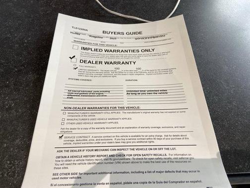 Gray 2023 Honda Ridgeline Black Edition