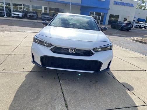 Platinum White Pearl 2026 Honda Civic Hybrid Sport Touring