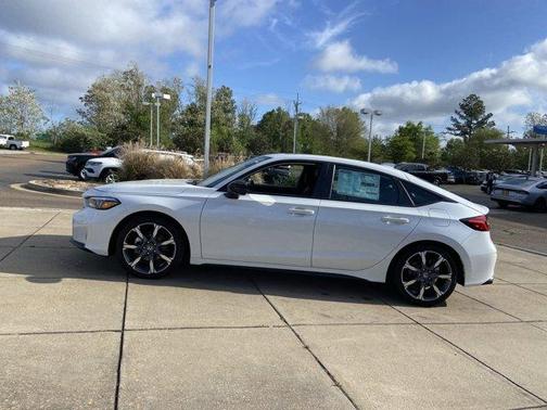 Platinum White Pearl 2026 Honda Civic Hybrid Sport Touring