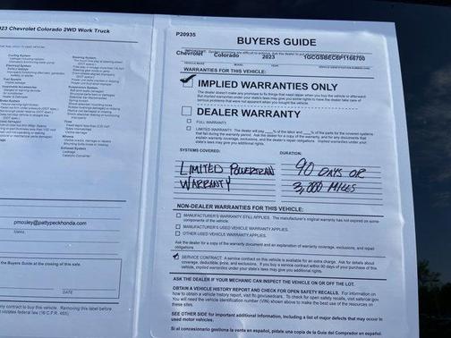 2023 Chevrolet Colorado WT