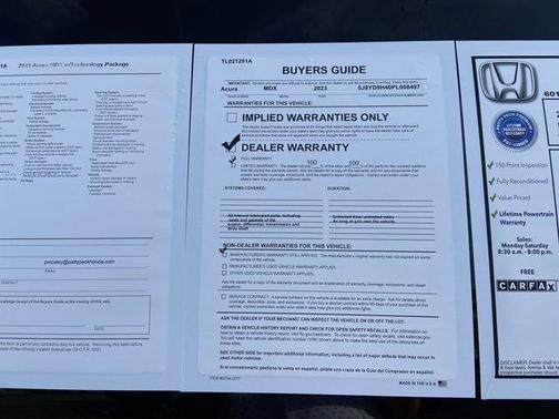 Liquid Carbon Metallic 2023 Acura MDX Technology