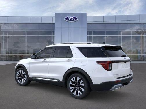 White 2026 Ford Explorer Platinum