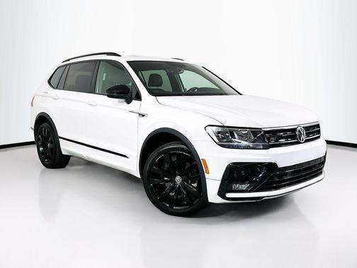Pure White 2020 Volkswagen Tiguan 2.0T SE R-Line Black