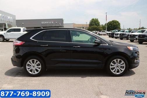 AGATE BLACK METALLIC 2023 Ford Edge TITANIUM