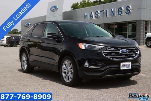 AGATE BLACK METALLIC 2023 Ford Edge TITANIUM
