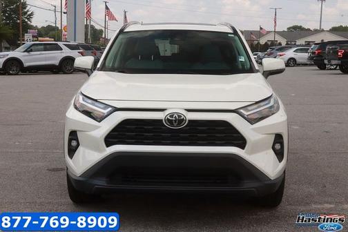 White 2022 Toyota RAV4 XLE PREMIUM