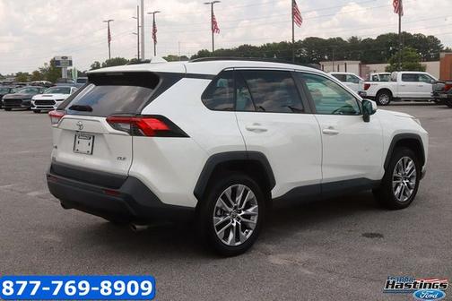 White 2022 Toyota RAV4 XLE PREMIUM