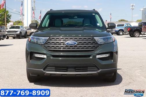 FORGED GREEN METALLIC 2021 Ford Explorer XLT
