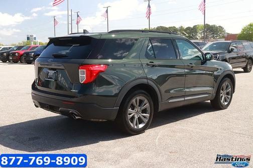 FORGED GREEN METALLIC 2021 Ford Explorer XLT