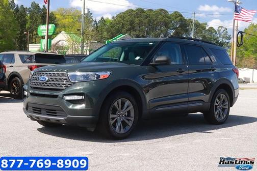 FORGED GREEN METALLIC 2021 Ford Explorer XLT