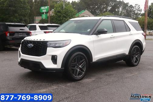 STAR WHITE MET TRI-COAT 2025 Ford Explorer ST-LINE