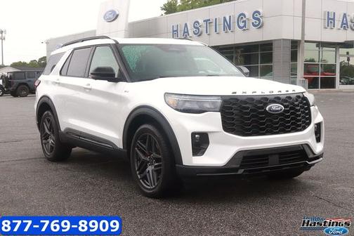 STAR WHITE MET TRI-COAT 2025 Ford Explorer ST-LINE