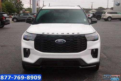 STAR WHITE MET TRI-COAT 2025 Ford Explorer ST-LINE