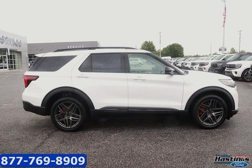 STAR WHITE MET TRI-COAT 2025 Ford Explorer ST-LINE