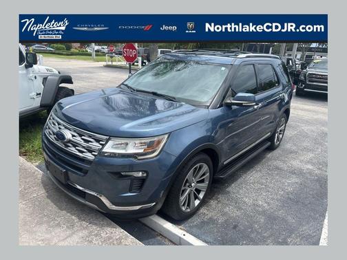 Blue Metallic 2018 Ford Explorer Limited