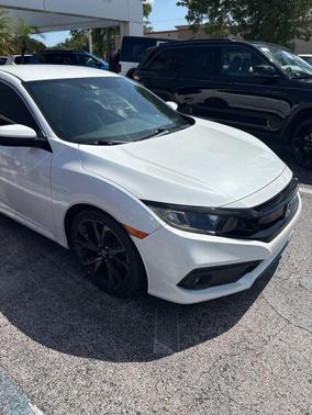 Platinum White Pearl 2019 Honda Civic Sport