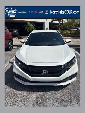 Platinum White Pearl 2019 Honda Civic Sport