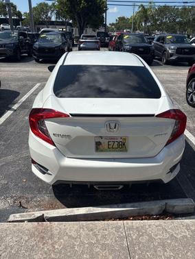 Platinum White Pearl 2019 Honda Civic Sport