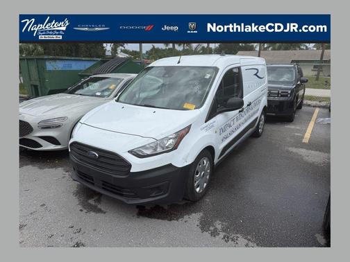 Frozen White 2021 Ford Transit Connect XL Cargo Van