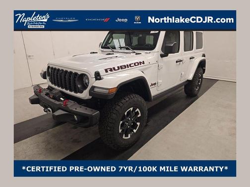 Bright White Clearcoat 2024 Jeep Wrangler Rubicon