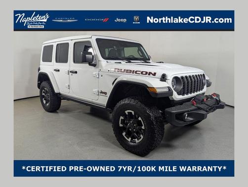 Bright White Clearcoat 2024 Jeep Wrangler Rubicon