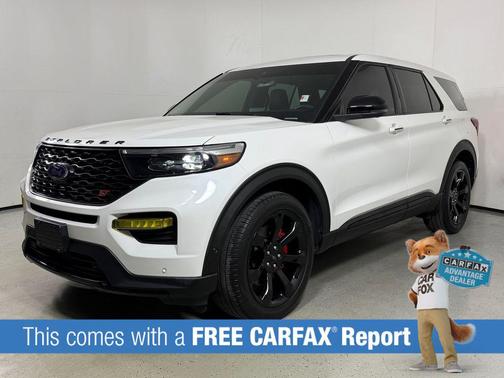 Star White Metallic Tri-Coat 2021 Ford Explorer ST