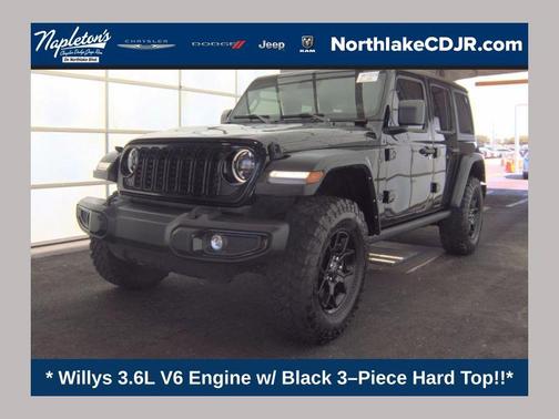 Black Clearcoat 2024 Jeep Wrangler Willys