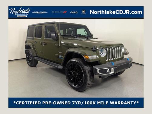 Sarge Green Clearcoat 2023 Jeep Wrangler 4xe Sahara