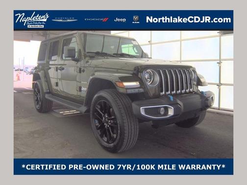 Sarge Green Clearcoat 2023 Jeep Wrangler 4xe Sahara