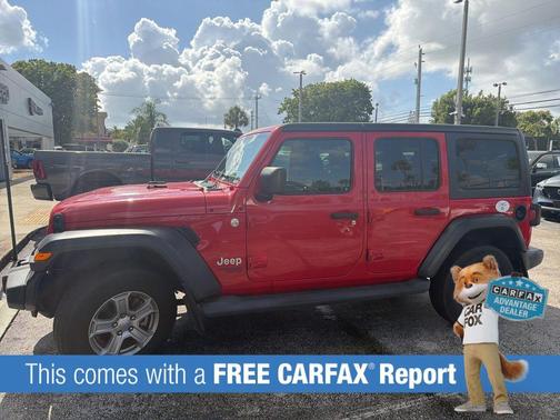 Firecracker Red Clearcoat 2019 Jeep Wrangler Unlimited Sport