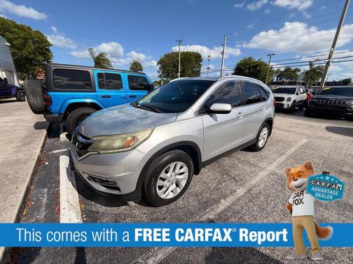 Alabaster Silver Metallic 2015 Honda CR-V EX-L