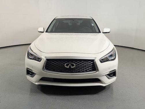 Pure White 2023 INFINITI Q50 3.0t LUXE