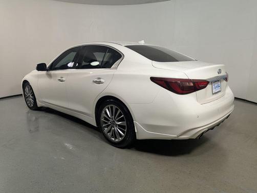 Pure White 2023 INFINITI Q50 3.0t LUXE