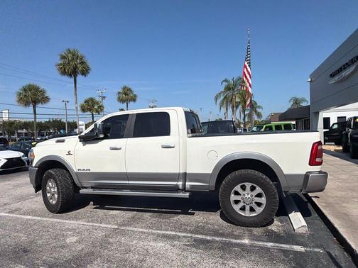 Pearl White 2021 RAM 3500 Laramie Crew Cab 4x4 6'4' Box