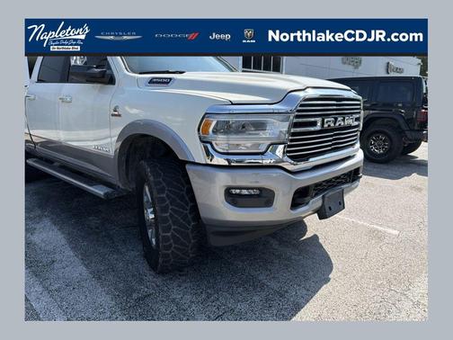 Pearl White 2021 RAM 3500 Laramie Crew Cab 4x4 6'4' Box