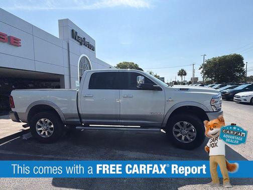 Pearl White 2021 RAM 3500 Laramie Crew Cab 4x4 6'4' Box