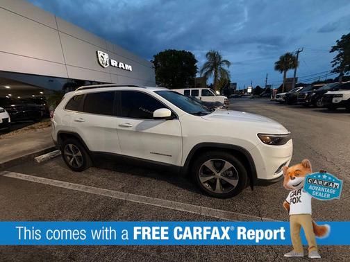 Bright White Clearcoat 2019 Jeep Cherokee Limited