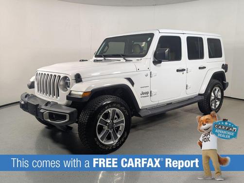 Bright White Clearcoat 2018 Jeep Wrangler Unlimited Sahara