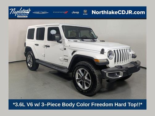 Bright White Clearcoat 2018 Jeep Wrangler Unlimited Sahara