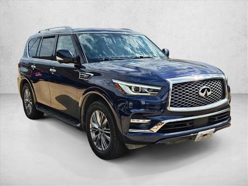 Hermosa Blue 2021 INFINITI QX80 Luxe