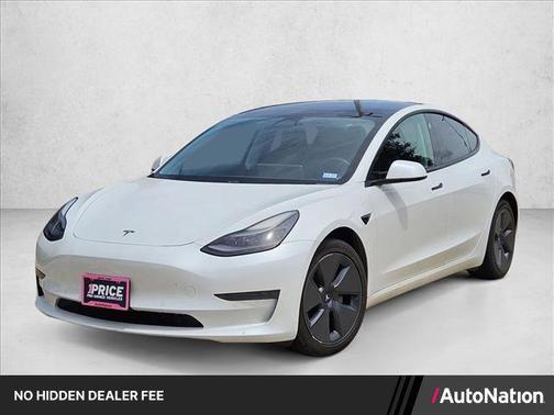 Pearl White Multi- 2021 Tesla Model 3 Standard Range Plus