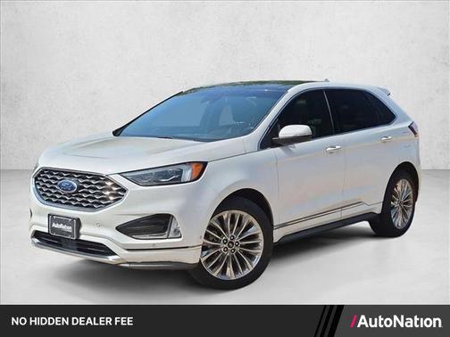 Star White Metallic Tri-Coat 2020 Ford Edge Titanium