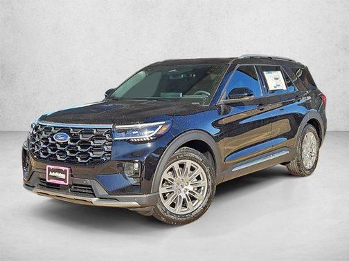Agate Black Metallic 2026 Ford Explorer Platinum