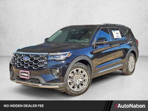Agate Black Metallic 2026 Ford Explorer Platinum